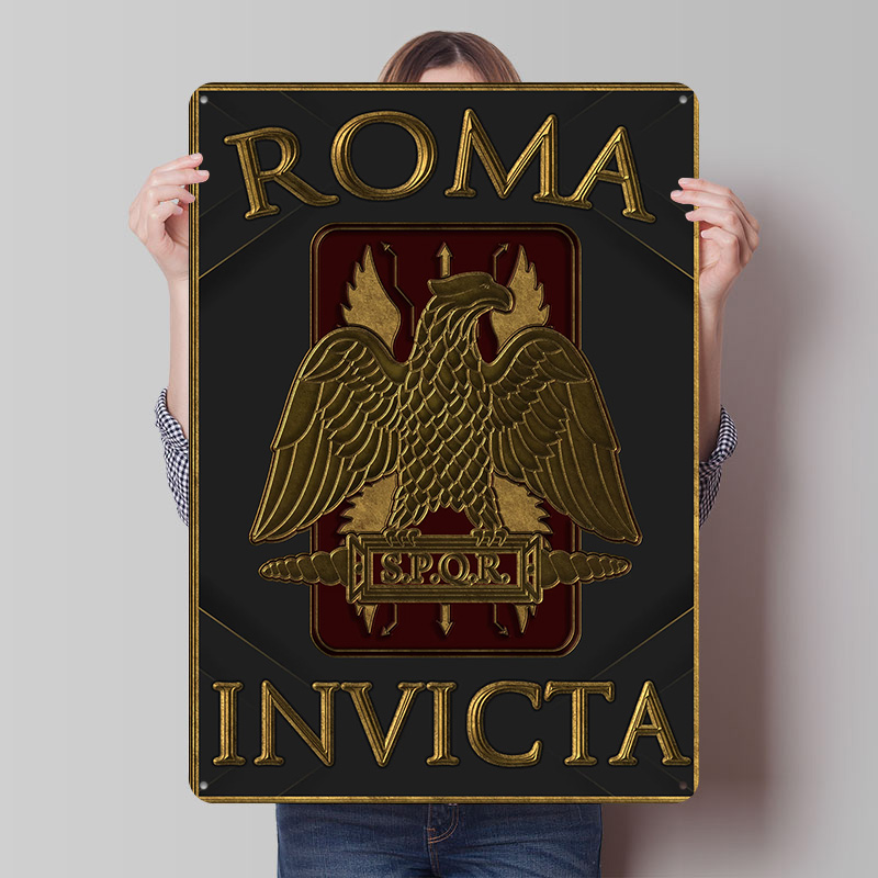 Plaque en étain SPQR Roma Invi - Retro Gaming Empire avis et prix