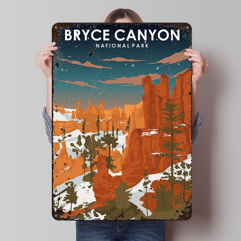 Affiche imprimée Bryce Canyon  - Retro Gaming At avis et prix